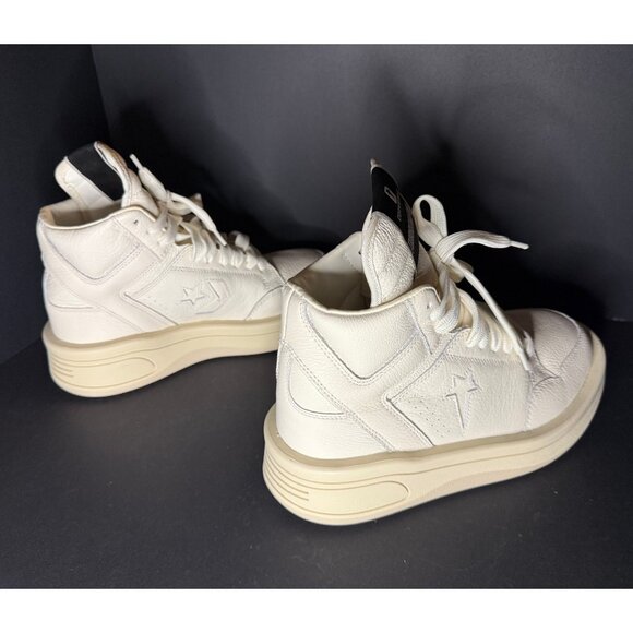 Converse TURBOWPN Mid Rick Owens DRKSHDW Egret Boots Mens 7 Sneakers - Picture 6 of 8